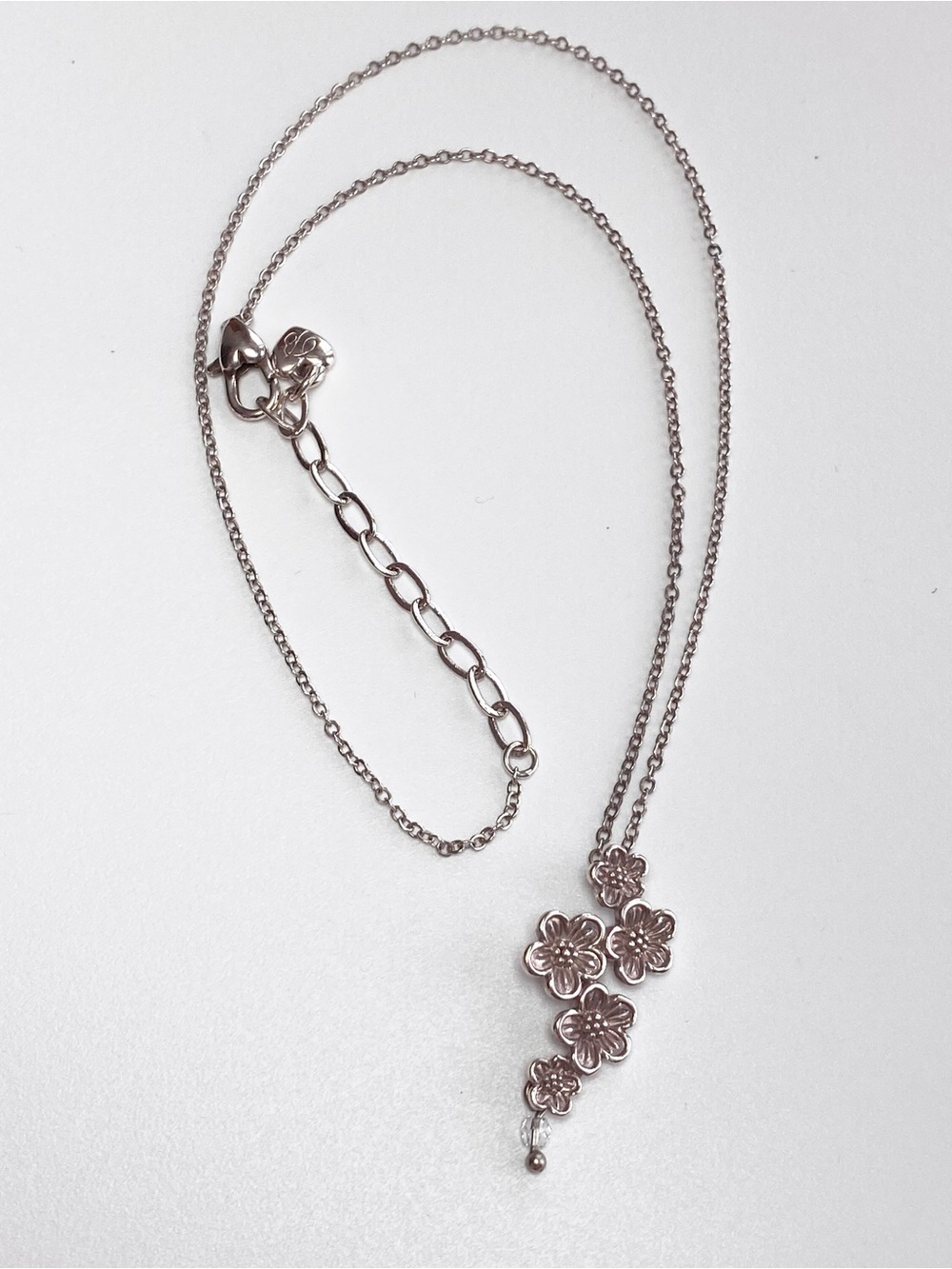 Brighton Sakura Pendant Necklace with Crystal Bead - Like New Condition!
